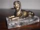 Sphinx Bronze Marmorsockel Briefbeschwerer Bronze Bild 2