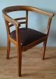 Armlehnstuhl Mit Polster Dunkel Bauhaus Gropius Art Deco Stuhl Holzstuhl Antik Stühle Bild 10