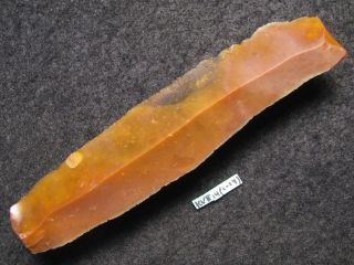 12000j.  A: Messer 91mm Steinzeit SpÄt - PalÄolithikum Feuerstein Flint Silex Bild