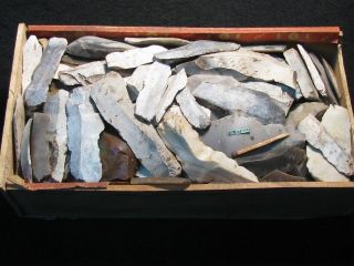 Sammlung Steinzeit Kiste Sicher Über 100 Artefakte Ca.  2000 Gramm Mesolithikum Bild