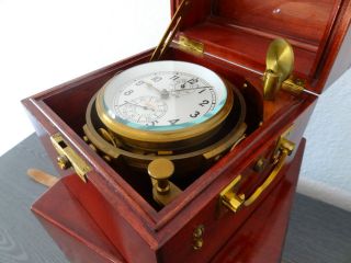 Russischer Marine Chronometer Poljot 6mx Kirowa 56h,  Cccp,  Schiffschronometer Bild