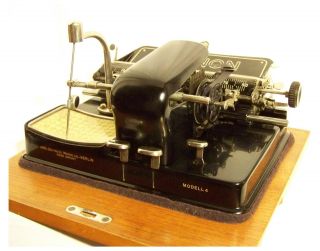 Schreibmaschine Typewriter Máquina De Escribir Mignon 4 Ab 1924 Top - Bild