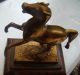 Bronze Pferd Auf Holzsockel Bronze Bild 1