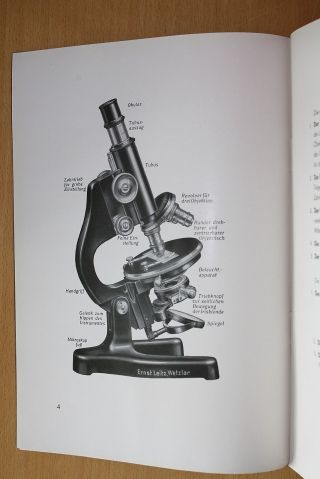 Leitz: Das Mikroskop Und Seine Anwendung,  1941 Bild