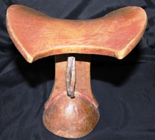 Äthiopien Alte Nackenstütze Holz,  Ethiopia Aged Wooden Headrest,  Poggiatesta Bild