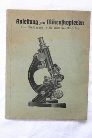 Uraltes Buch Anleitung Zum Mikroskopieren Ewald Schild Mikroskop Um 1910 /30 Bild