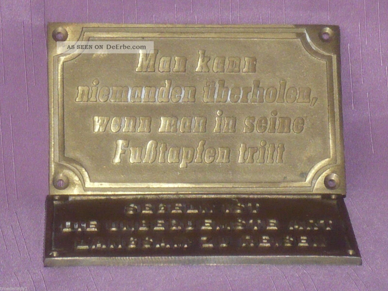 Maritime Dekoration 2x Grosses Massiv Messing Schild Mit Spruch Schiff Boot Jacht
