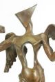 Bronze Skulptur Kunst Surrealistischer Engel Hommage Dali Leichte Gebrauchspuren Bronze Bild 4