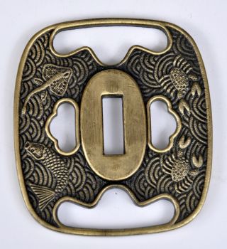 Tsuba Katana Japan Schwertstichblatt Schwert Samurai Asiatika Bild