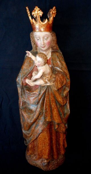 Gotische Madonna Um 1500 Bild