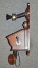 Antikes Wandtelefon M1900 Siemens & Halske,  Kurbelinduktor,  Holzgehäuse Antike Bürotechnik Bild 2
