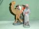 Antike Krippenfiguren Aus Gips,  Kamel 22 Cm Mit Treiber,  17 Cm,  Gemarkt Krippen & Krippenfiguren Bild 4