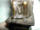 Antike Bronze Figur Mit Patina Hl.  Simon Petrus Auf Petrusstuhl Bronze Bild 8