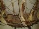 Segelschiff Segelboot Schiffmodell Standmodell Uralt Handarbeit Holz Maritime Dekoration Bild 5