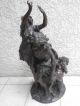 Einmalig Antike Skulptur Figur Bronze ? Bacchanal M.  Clodion Sign.  16,  2 Kg 56 Cm Bronze Bild 3