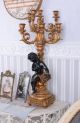 Venezianischer Kandelaber Antik Kerzenleuchter Kerzenständer Engel Vor 1900 Bild 1
