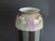 R.  Schlegelmilch Suhl Porzellan Vase Jugendstil Blumen - Streifen Dekor Art Nouveau Nach Stil & Epoche Bild 1