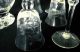 Erbstück Große Karaffe Glas Geschliffen Mit 6 Passenden Gläsern Mängelfrei Kristall Bild 3