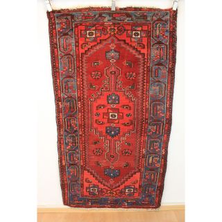 Antiker Handgeknüpfter Malayer Kurde Orientteppich Tappeto Carpet 190x100cm Rug Bild