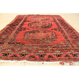 Antiker Alter Orientteppich Afghan Art Deco Handgeknüpft 140x100cm Rug Carpet Bild