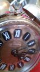 Alte Luxus Mini Wecker Uhr,  Mechanisch M.  Glockenschlag Antike Originale vor 1950 Bild 6