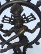 Indische Gottheit Shiva Nataraja Bronze / Messing.  Statue 25.  5cm Hoch. Entstehungszeit nach 1945 Bild 2