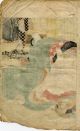 1820 Japanischer Holzschnitt Von Shigenobu Shunga 5 Asiatika: Japan Bild 1