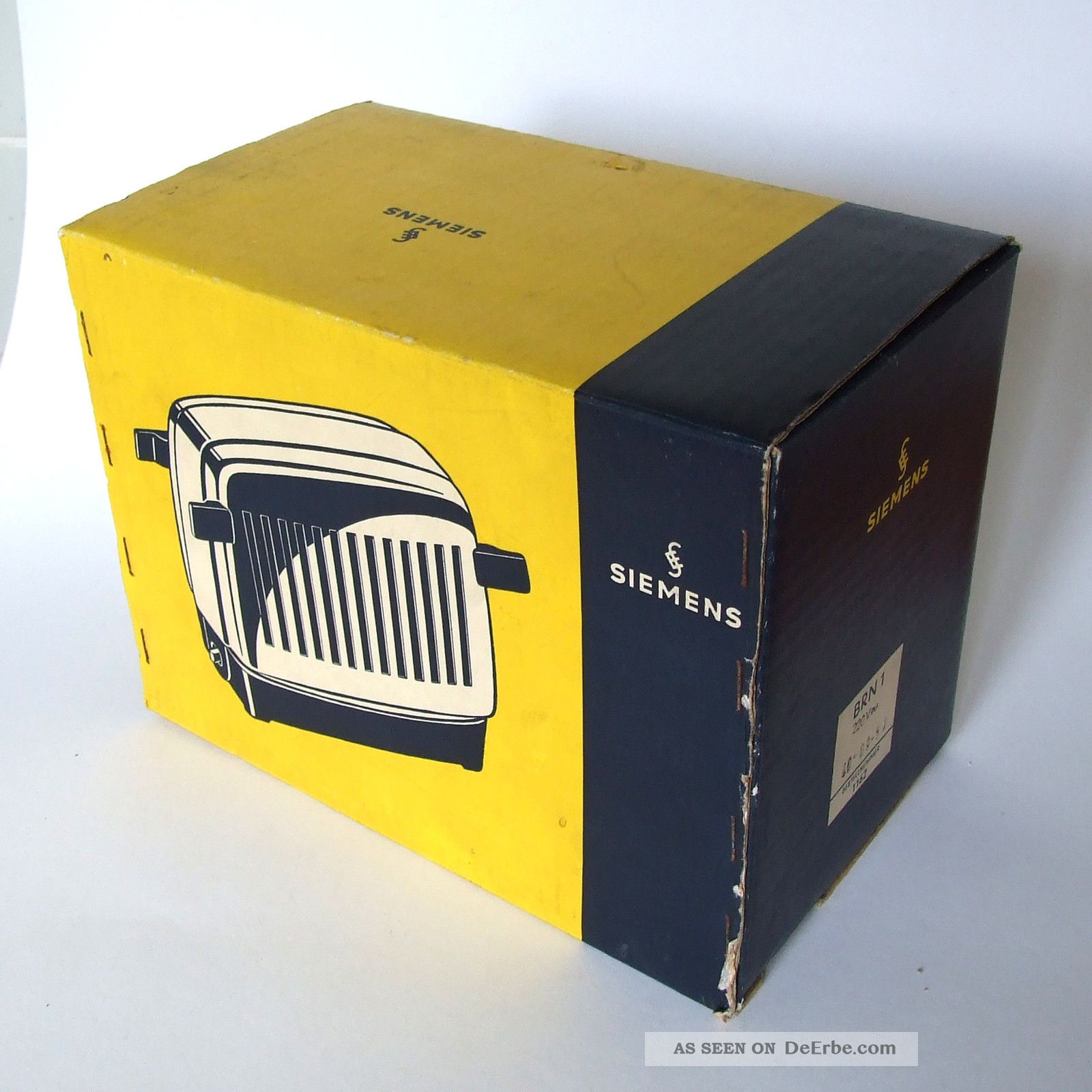 Siemens Toaster Brn1 1952 50er Chrom Bakelit Ovp Klapptoaster Brotröster Wie Haushalt Bild