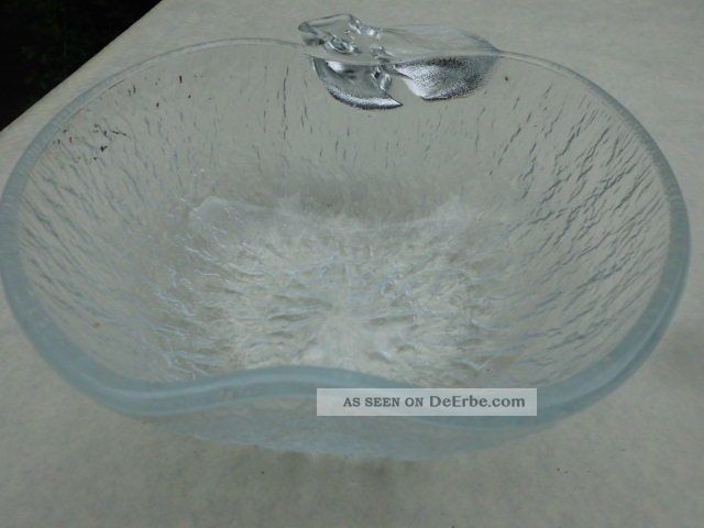 Kristall / Glas Apfelschale / Schüssel Ca.  19 X 20 X9,  0 Cm Groß Kristall Bild