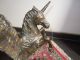 Prachtvolle Figur Skulptur Bronze ? Messing ? Pferd Einhorn 22,  7 Kg  Antik ? 1950-1999 Bild 3