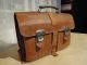 Vintage Leder Aktentasche,  Schultasche,  Case Aus 50 - Er Jahre,  Old Office Bag Accessoires Bild 1