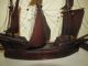 Historisches Modellschiff Segelschiff Holzschiff Schiffsmodell L - 46cm Maritime Dekoration Bild 2