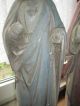 Maria Und Josef Heiligenfiguren Restaurierungsbedürftig Krippen & Krippenfiguren Bild 5