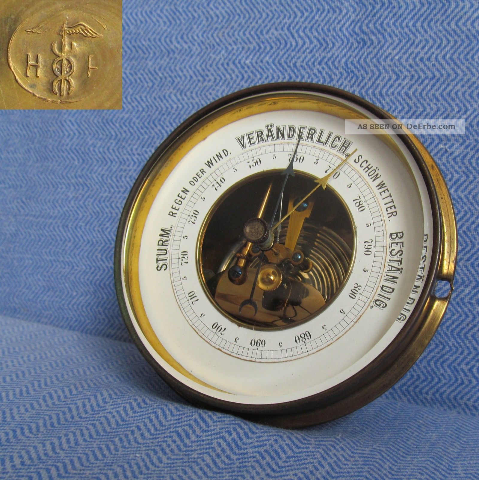 Antikes Einsteckbarometer 