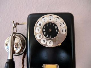 Wandtelefon Zbsa25,  Antik,  Altes Telefon,  Modell Zbsa 25,  Mit Funktion Bild