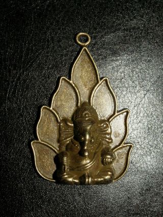 Messing Ganesh Ganesha Buddha Glücksbuddha Anhänger Amulett Sohn Shivas Bild
