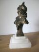Dachbodenfund Antike Büste Salome Bronze Mit Signatur Jugendstil 1900-1949 Bild 2