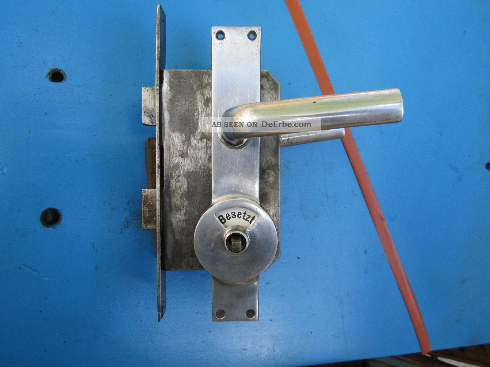 Kastenschloss Wc Türgarnitur Mit Schloss " Frei - Besetzt " Drgm