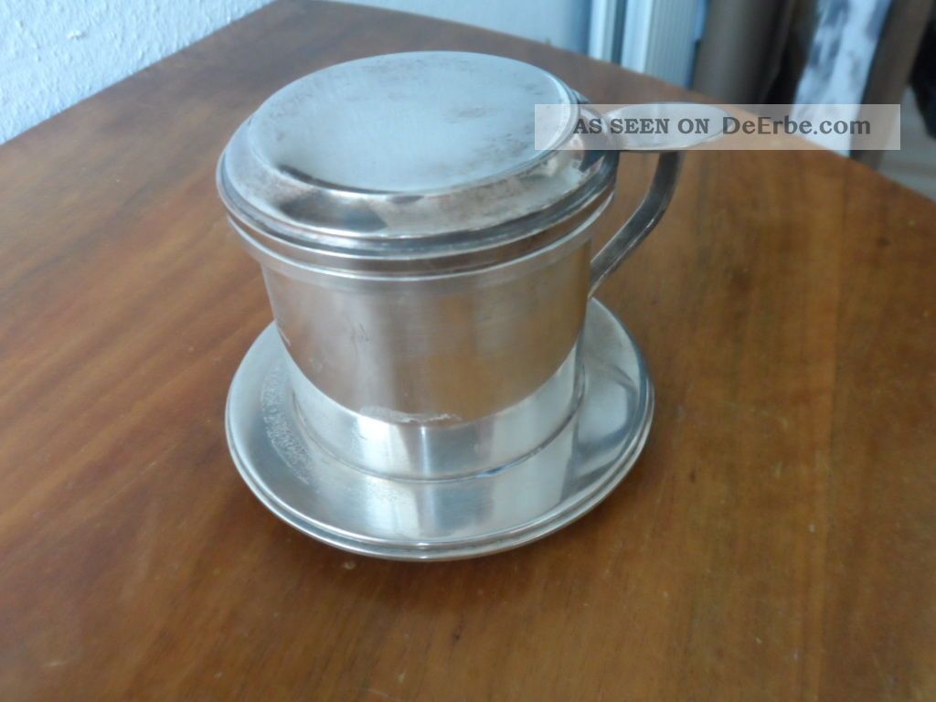 Teebereiter - 2 Punzen - Silber Oder Versilbert Objekte ab 1945 Bild