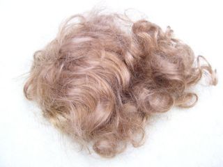 Alte Puppenteile Rotblonde Locken Haar Perücke Vintage Doll Hair Wig 40 Cm Girl Bild