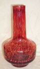 Vase Aus Glas Rot 70er Jahre 1970-1979 Bild 8
