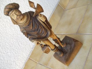 Alte Wunderschöne Sehr Fein Geschnitzte Holz - Figur In Sehr Bild