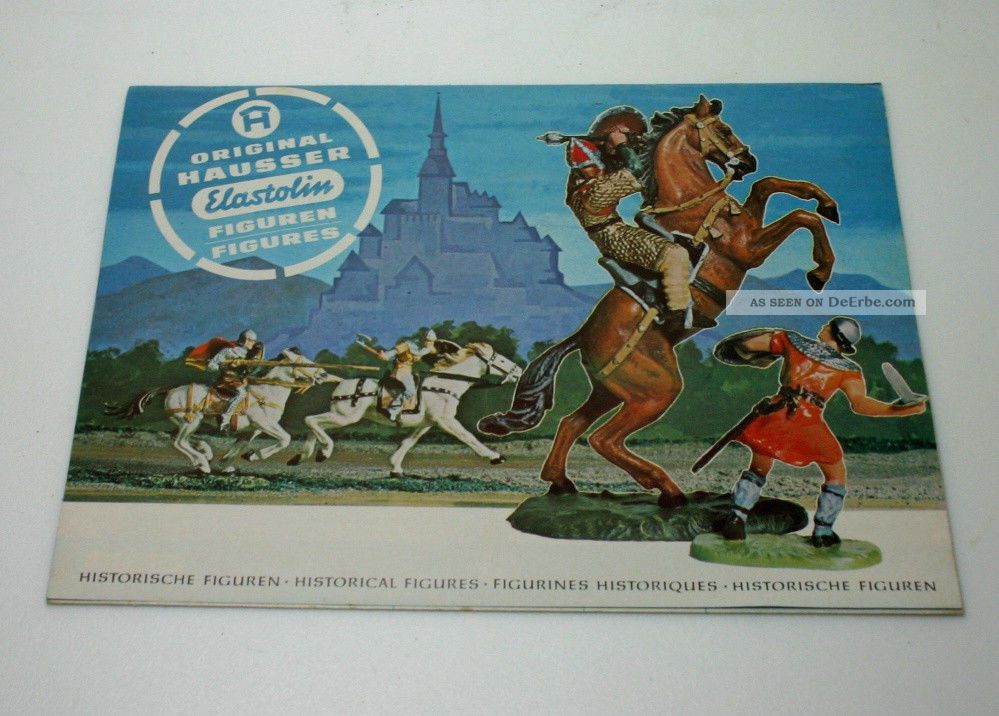 Hausser Elastolin Figuren Prospekt Von 1973 Spielzeug-Literatur Bild