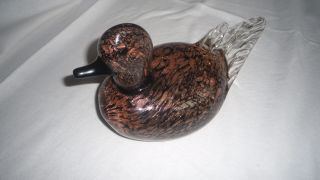 Sammlerstück - Seltene Große Ente Aus Murano Glas 1090 Gramm Schwer Bild