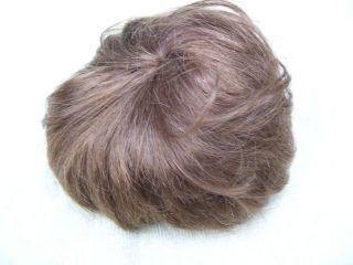 Alte Puppenteile Goldbraune Kurz Haar Perücke Vintage Doll Hair Wig 40 Cm Boy Bild