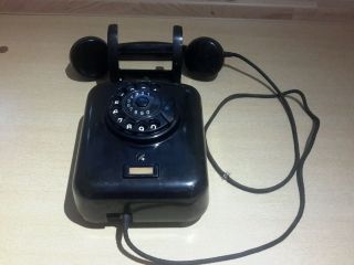 Antikes Wandtelefon Siemens Typ W 51 Telephone Bild