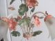 Florentiner Blüten / Blumen Lampe Landhaus Chabby Chic Kronleuchter Gefertigt nach 1945 Bild 1