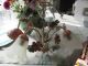 Florentiner Blüten / Blumen Lampe Landhaus Chabby Chic Kronleuchter Gefertigt nach 1945 Bild 4