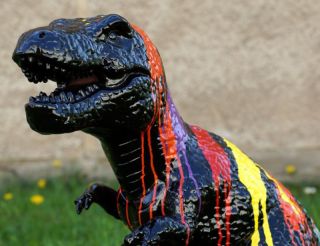 Moderne Kunst - Farbiger Tyrannosaurus Rex Von M.  Klein Bild