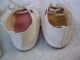 Alte Puppenkleidung Schuhe Vintage White Shoes White Socks 67 Cm Doll 8 Cm Original, gefertigt vor 1970 Bild 4